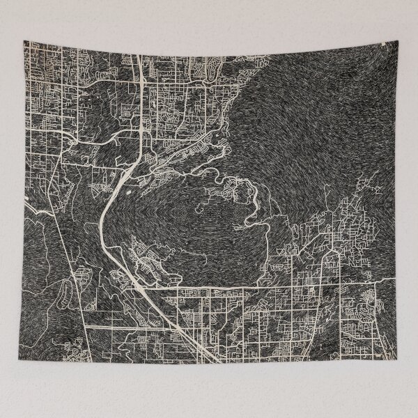 Item preview, Provo map Utah Ink lines designed and sold by InkMaps.