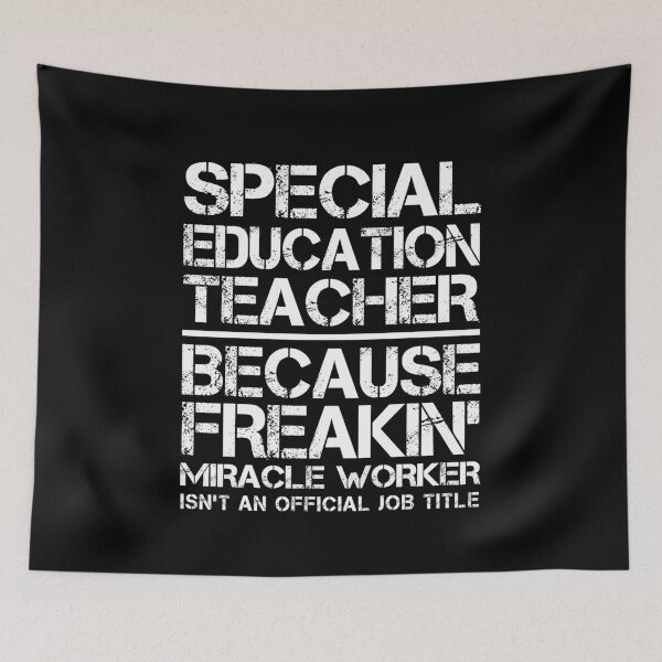 Item preview, Special Education Teacher Miracle Worker designed and sold by clickmostro.