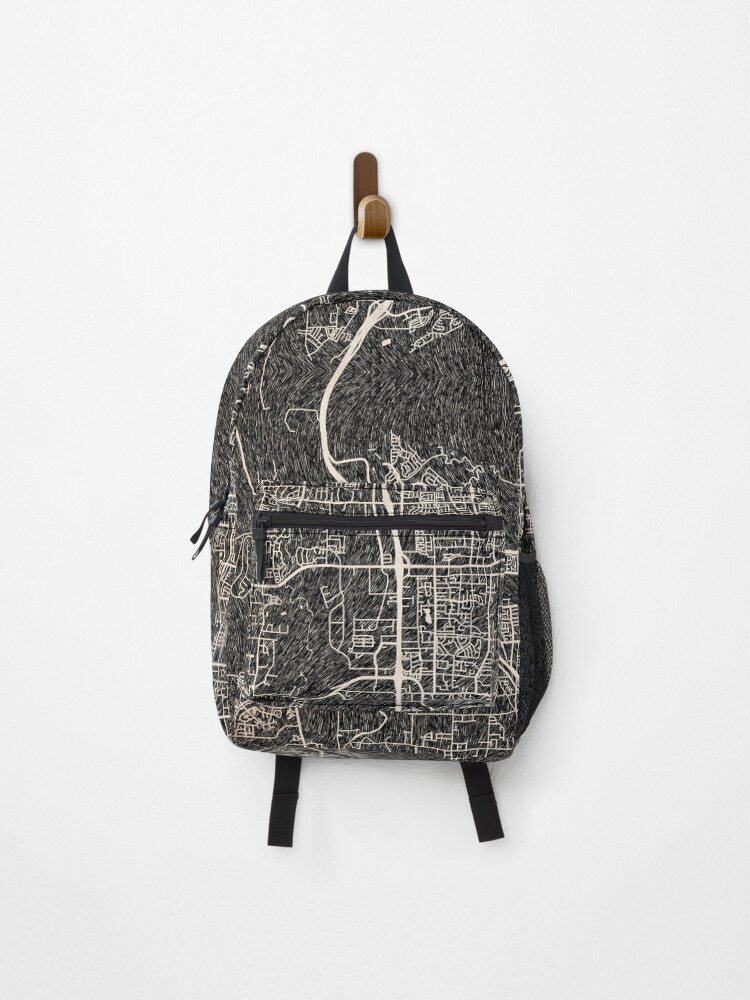 Thumbnail 1 of 3, Backpack, Provo map Utah Ink lines 2 designed and sold by InkMaps.