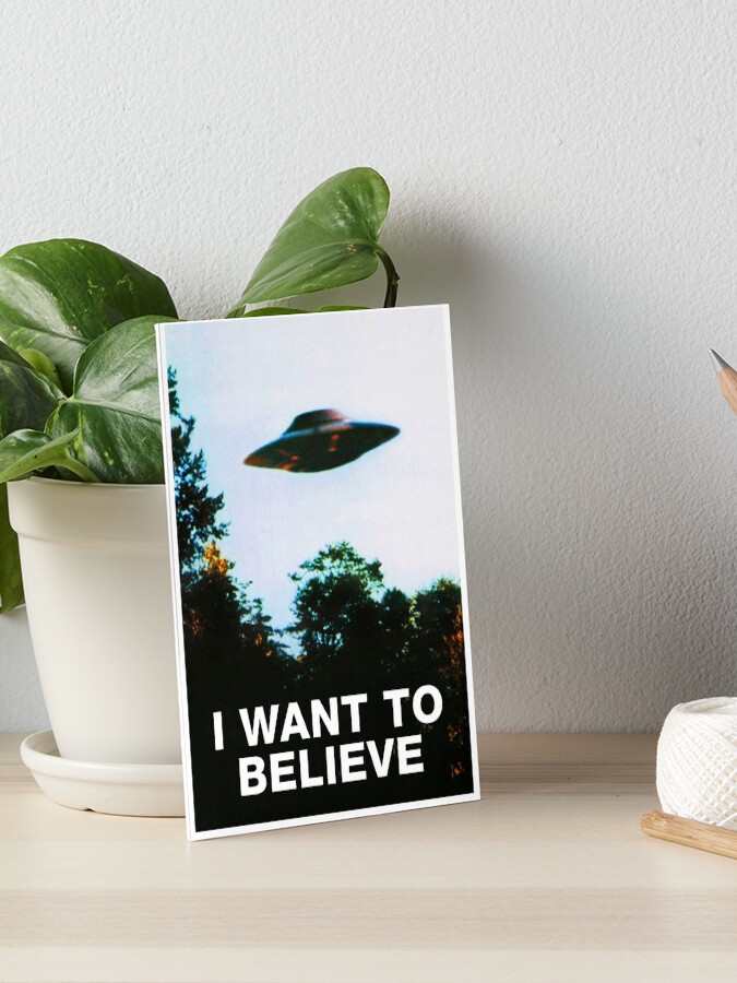 I want to believe. Original The X-Files poster | Art Board Print