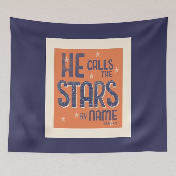Item preview, He Calls the Stars by Name - Orange designed and sold by Christine Philbrick.