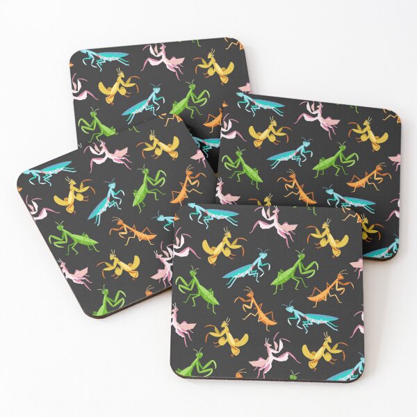 Item preview, A Simple Assortment of Praying Mantises - Black designed and sold by TigaTiga.