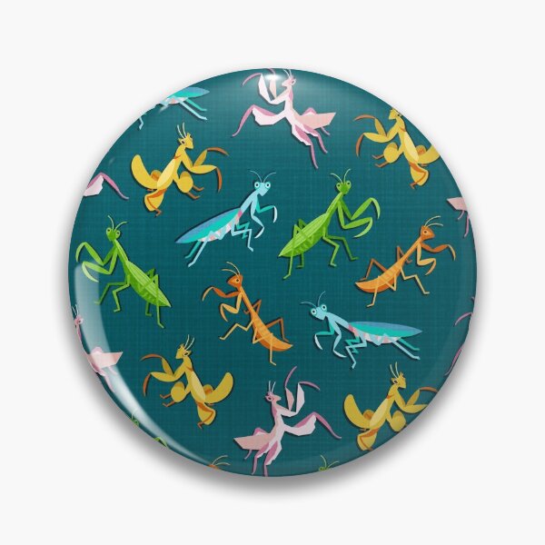 Item preview, A Simple Assortment of Praying Mantises - Teal designed and sold by TigaTiga.