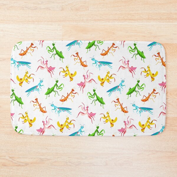Item preview, A Simple Assortment of Praying Mantises - White designed and sold by TigaTiga.