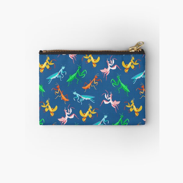 Item preview, A Simple Assortment of Praying Mantises - Mid Blue designed and sold by TigaTiga.