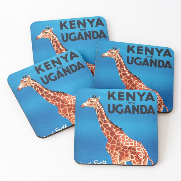 Item preview, KENYA & UGANDA Railways & Harbours Good Spots to Visit Vintage Travel Poster designed and sold by retroposters.