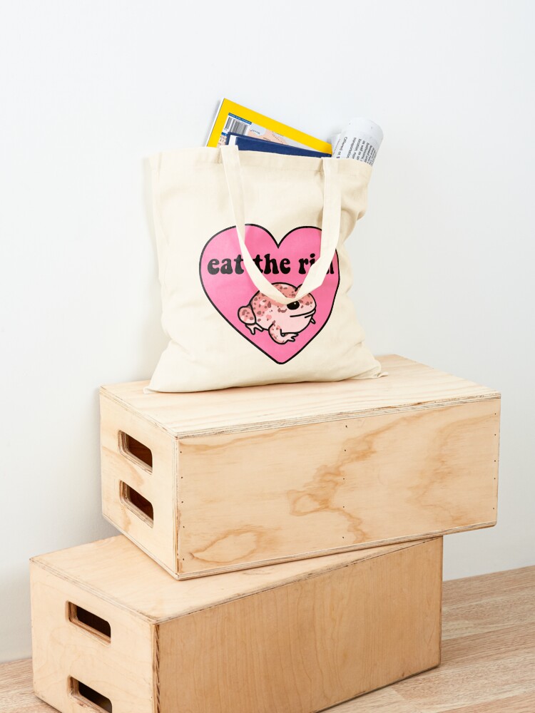 Alternate view of Eat The Rich Frog Tote Bag