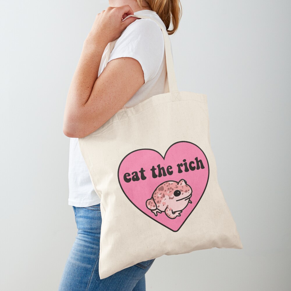 Eat The Rich Frog Tote Bag