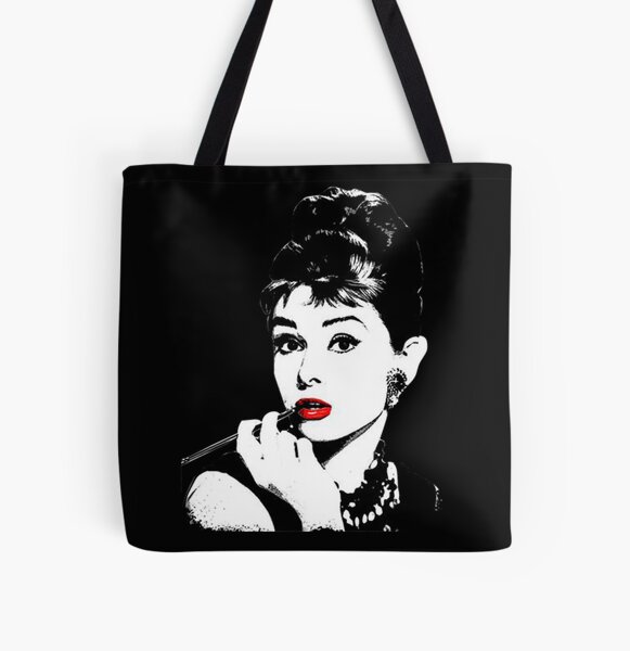 Audrey Hepburn Vintage 1960's Wide Tote Shoulder Bag Purse