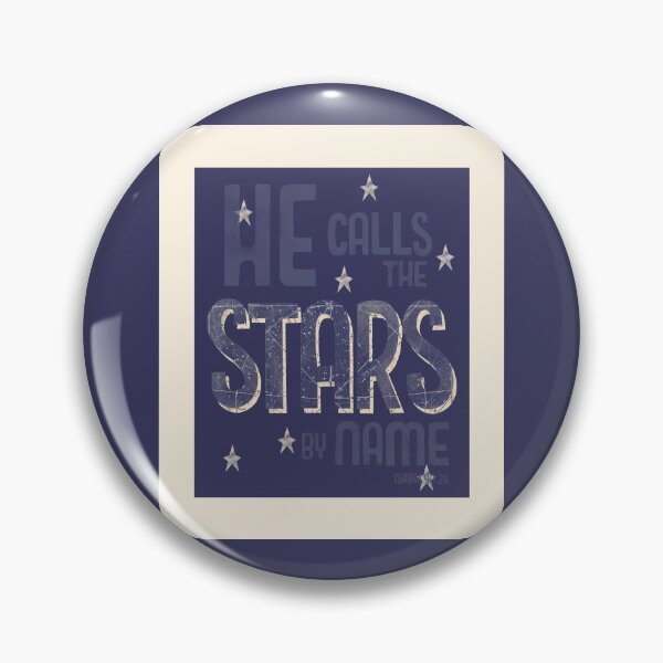 Item preview, He Calls the Stars by Name - Dark Blue designed and sold by Christine Philbrick.