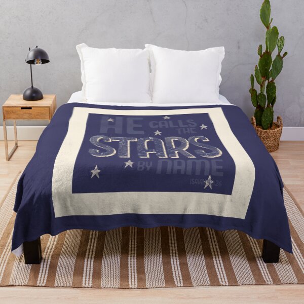 Item preview, He Calls the Stars by Name - Dark Blue designed and sold by Christine Philbrick.