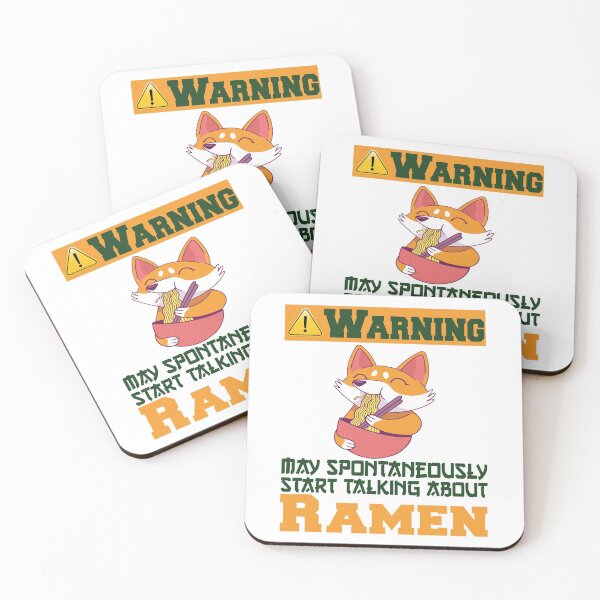 Item preview, Warning May Spontaneously Start Talking About Ramen funny fox cute fox  designed and sold by FreeMood.