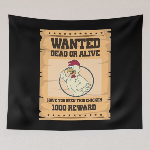 Item preview, wanted chicken poster designed and sold by CaseyWalter.