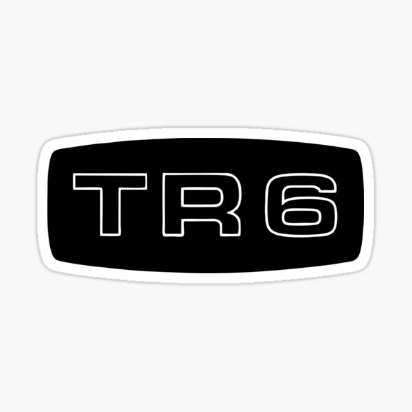 Triumph TR6 Black Logo Self Adhesive Set of 4 Gel Wheel Centres 