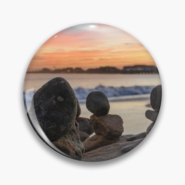 Item preview, Santa Barbara Beach Stacked Rocks CA  designed and sold by Piper-Deals.