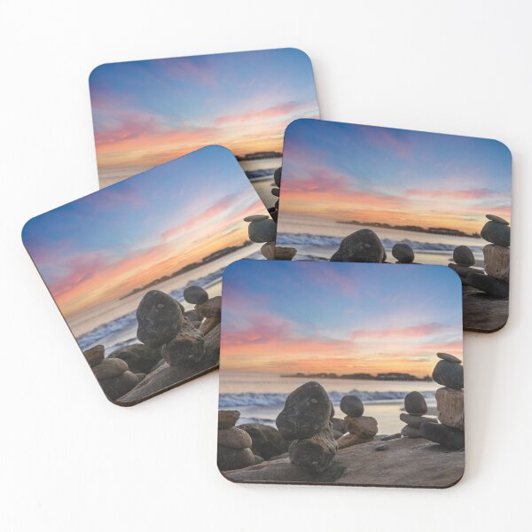 Item preview, Santa Barbara Beach Stacked Rocks CA  designed and sold by Piper-Deals.