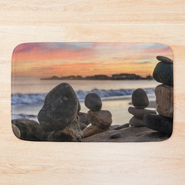 Item preview, Santa Barbara Beach Stacked Rocks CA  designed and sold by Piper-Deals.