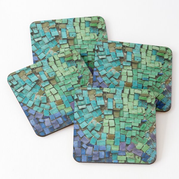 Item preview, Green Mosaic Tiles Pattern designed and sold by CherryDamzel.
