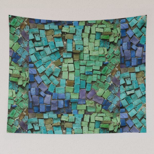 Item preview, Green Mosaic Tiles Pattern designed and sold by CherryDamzel.