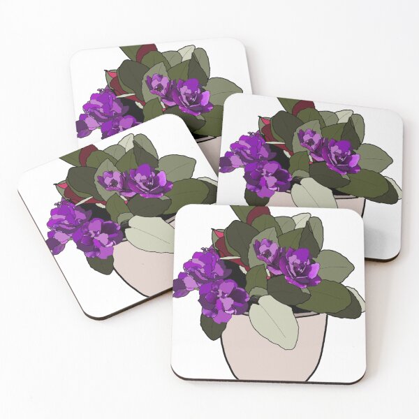 Item preview, Simplistic African violets designed and sold by Phoebew03.