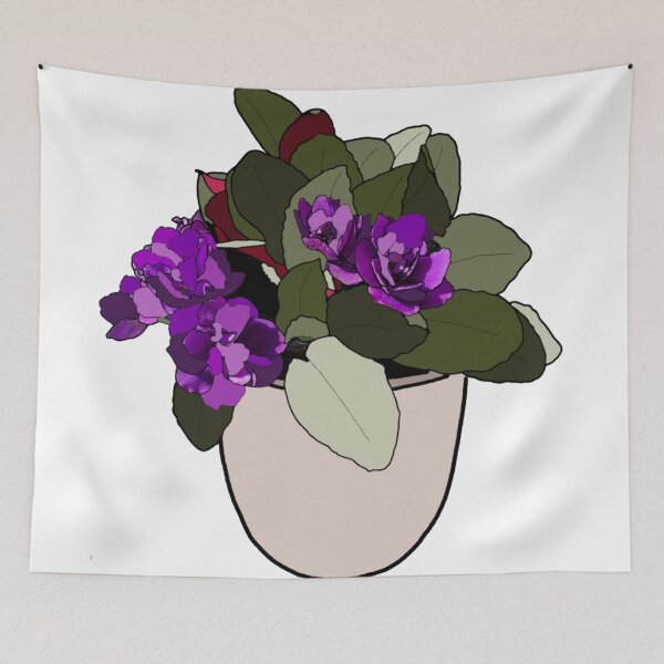 Item preview, Simplistic African violets designed and sold by Phoebew03.