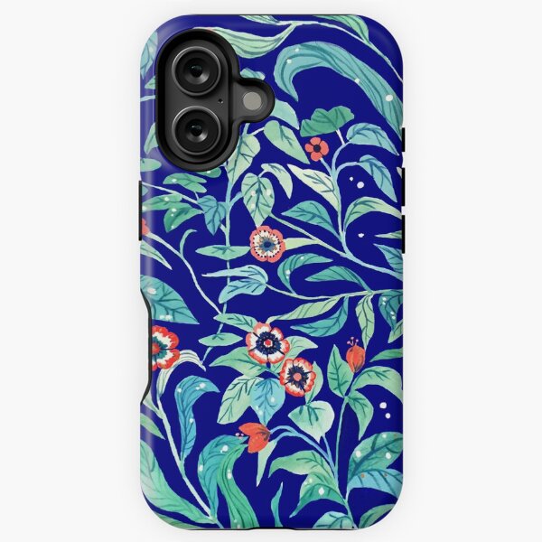 Blue Leaves iPhone Tough Case
