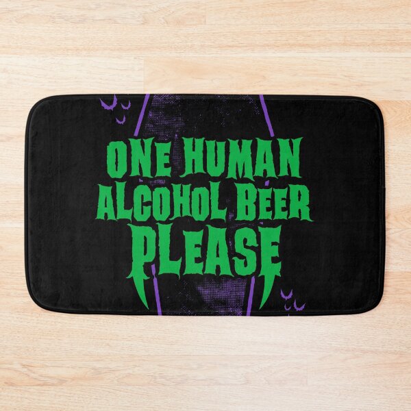 Item preview, One Human Alcohol Beer - Funny Goth Vampire - Vintage Distressed designed and sold by Nemons.