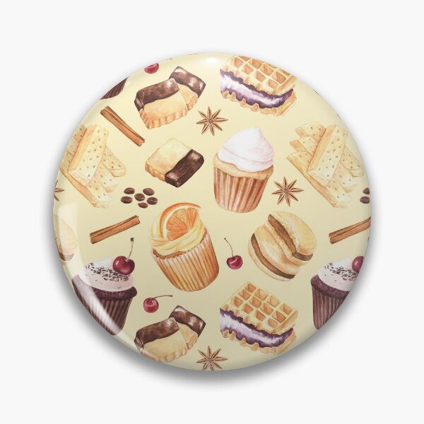 Item preview, Cupcakes and cookies pattern (on yellow background) designed and sold by Flowersforbear.