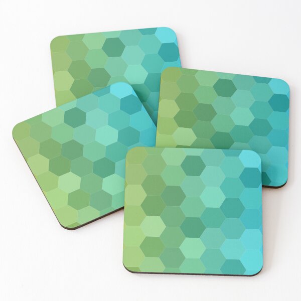 Aperçu de l'œuvre Motif hexagonal vert créée et vendue par CherryDamzel.