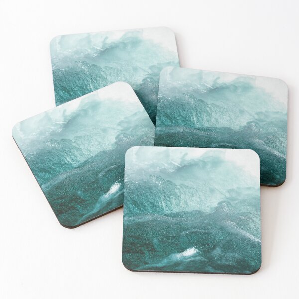 Item preview, Green Ocean Wave Print designed and sold by JoyforU.