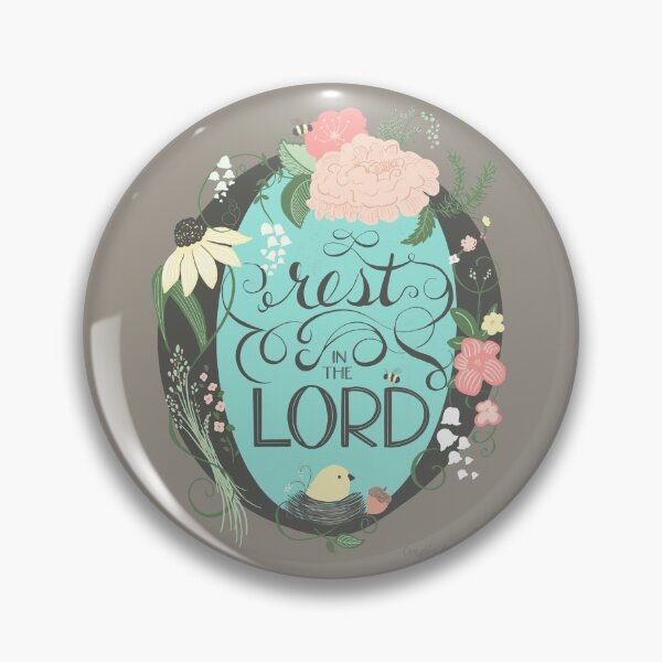 Item preview, O Rest in the Lord - Taupe designed and sold by Christine Philbrick.
