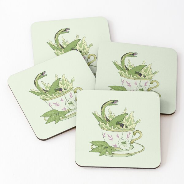 Item preview, Teacup Dinos: Green Tea Plesiosaur designed and sold by evekajander.