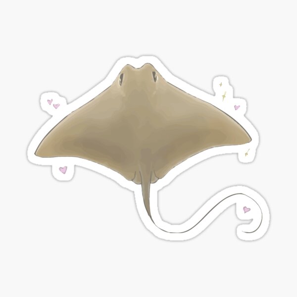 The Beautiful Cownose Ray Sticker