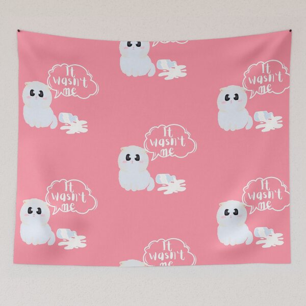 Item preview, It wasn't me | cute catitude cat lover sticker designed and sold by Canfy Girl.