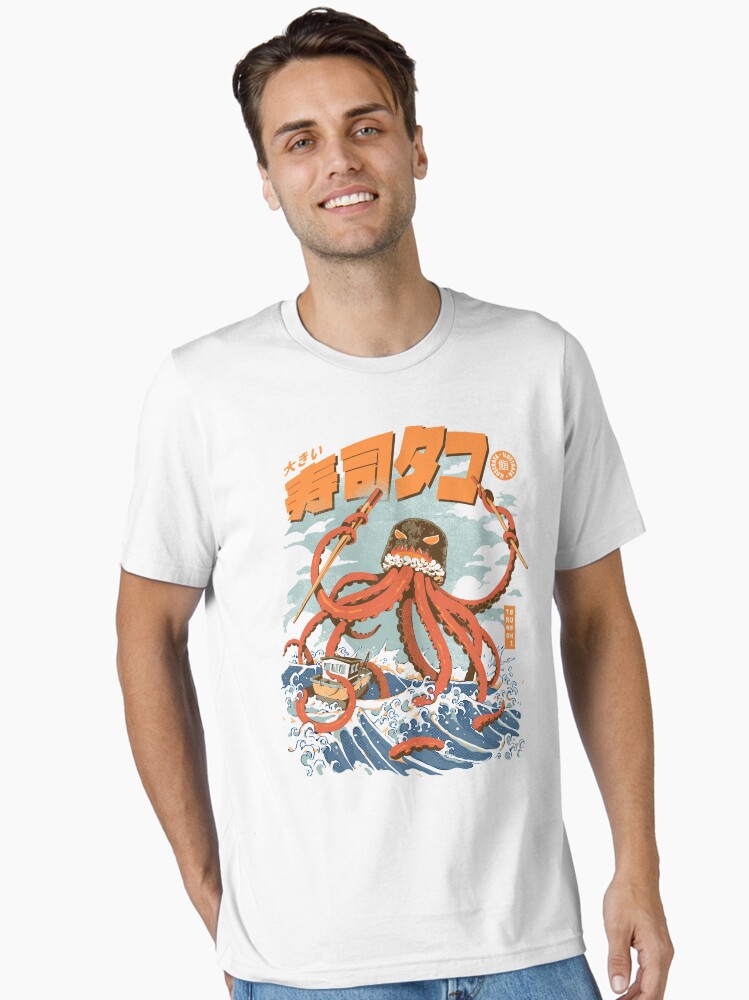 Thumbnail 2 of 7, Essential T-Shirt, The Tako Sushi designed and sold by ilustrata.