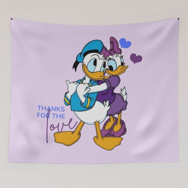 Item preview, Thanks for the love. Daisy and donald duck designed and sold by soniaaseguin.