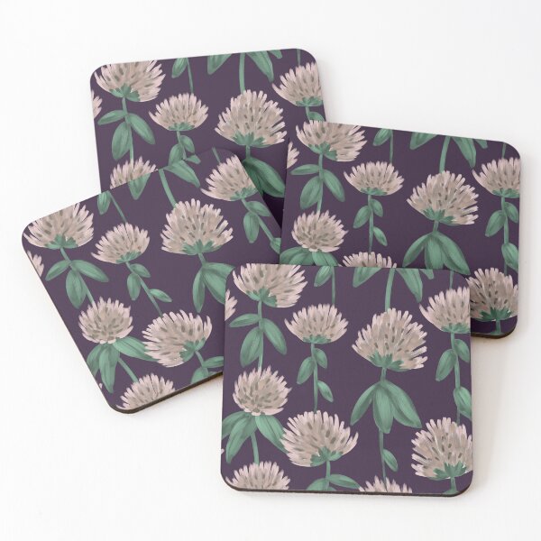 Item preview, Seamless pattern of clover flowers. designed and sold by Nia-Chi.