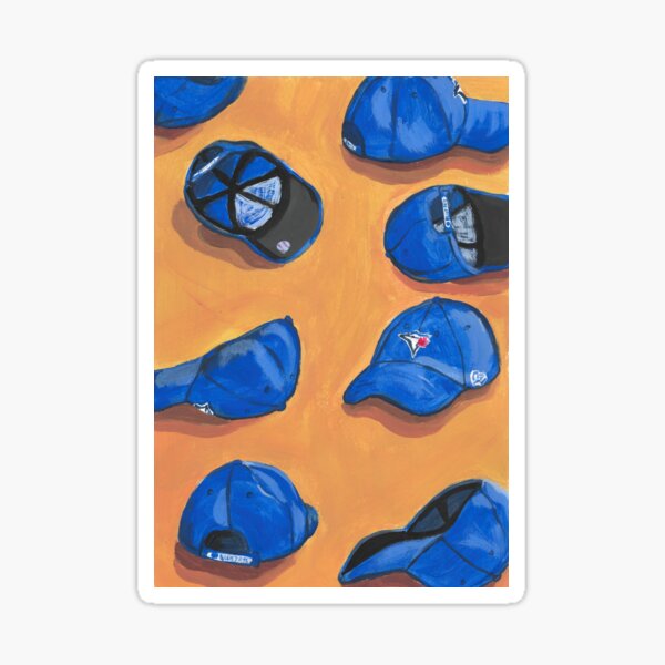Pintura de gorra de béisbol de Bridget Koza Pegatina