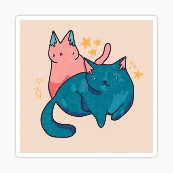 Couple cats Sticker