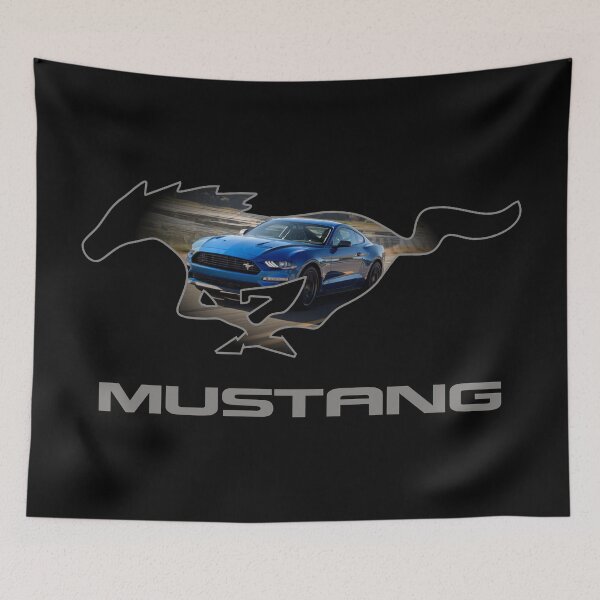 Item preview, Ford Mustang GT Logo Emblem Design (Blue on Black) designed and sold by TheCartist.