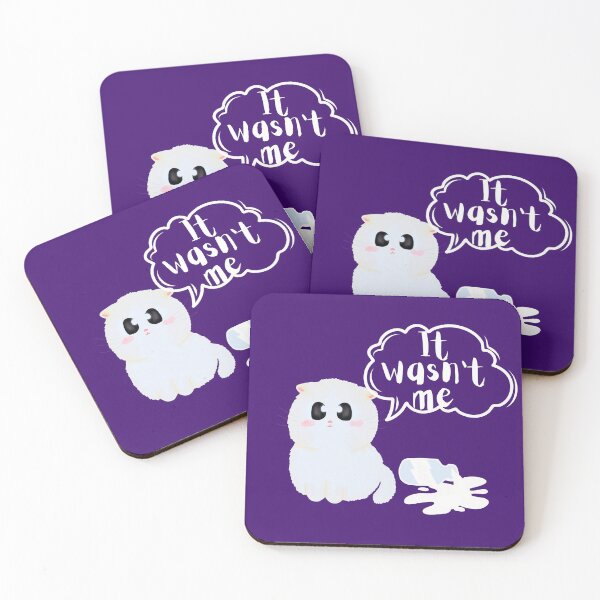 Item preview,  It wasn't me | cute catitude cat lover sticker designed and sold by Canfy Girl.