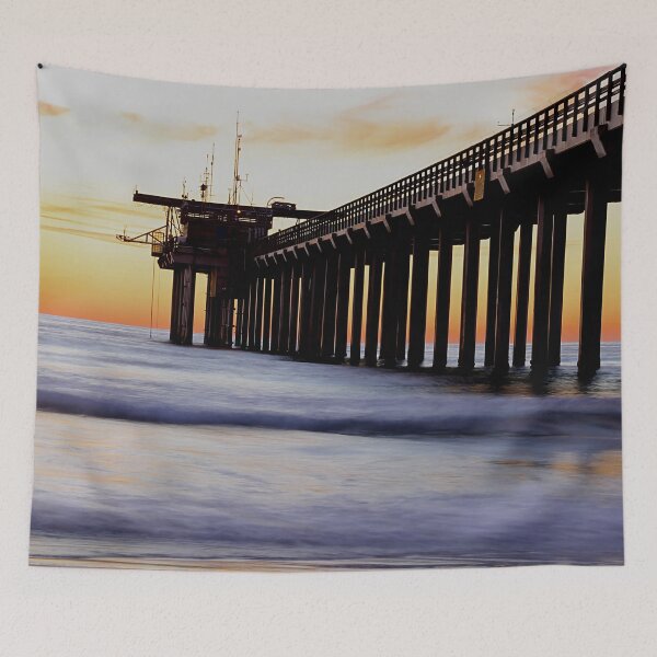Item preview, San Diego Beach Pier CA Evening Sunset  designed and sold by Piper-Deals.