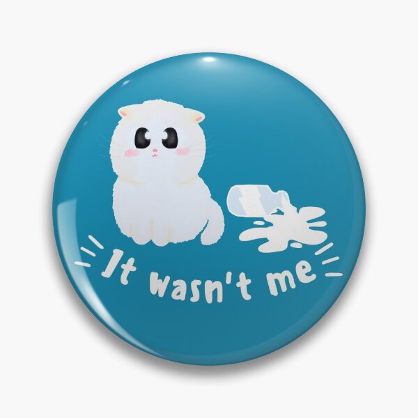 Item preview, It wasn't me | cute catitude cat lover sticker designed and sold by Canfy Girl.