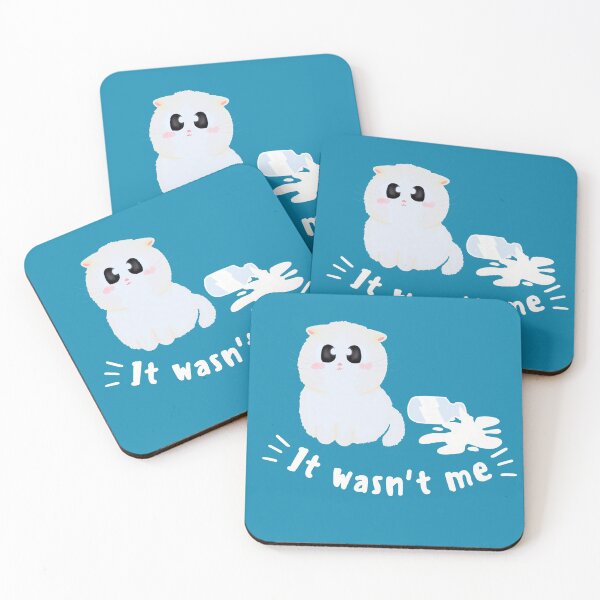Item preview, It wasn't me | cute catitude cat lover sticker designed and sold by Canfy Girl.
