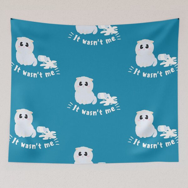 Item preview, It wasn't me | cute catitude cat lover sticker designed and sold by Canfy Girl.