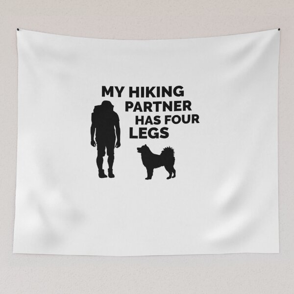 Item preview, My Hiking Partner Has Four Legs Excellent silhouette of a man and his dog  designed and sold by jtancrum61.