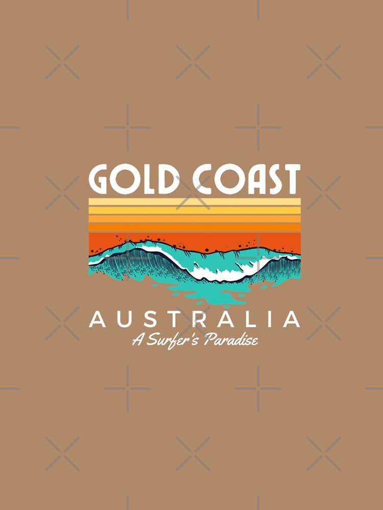 Aperçu 4 sur 4. Coque iPhone avec l'œuvre Gold Coast Australie Un paradis pour les surfeurs créée et vendue par cafeteeria.