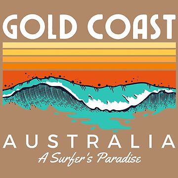 Aperçu de l'œuvre Gold Coast Australie Un paradis pour les surfeurs de cafeteeria