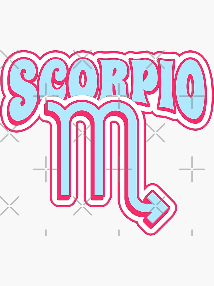 "Retro Scorpiocherry aqua zodiac signsporty astrologycute girly