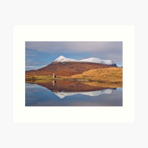 Item preview, Quinag and Ardvreck Castle Loch Assynt Scotland. designed and sold by PhotosEcosse.